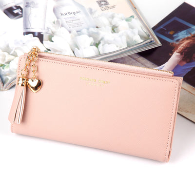 Cartera Larga para Mujer con Borlas - Estilo Estudiante - Image 13