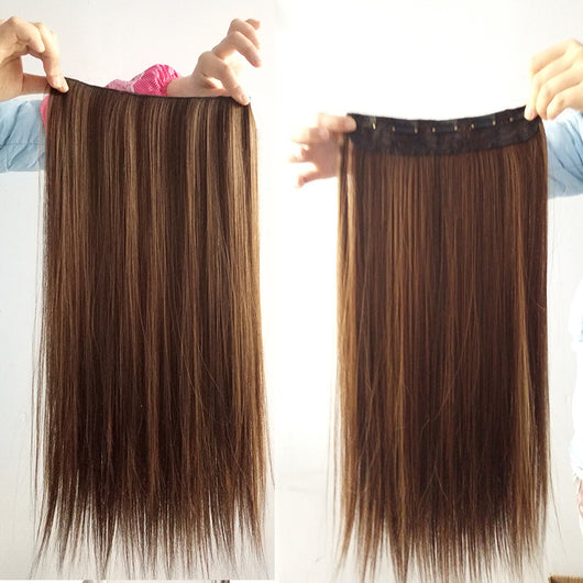 Peluca de un clip con cinco extensiones de cabello sintético - Image 3