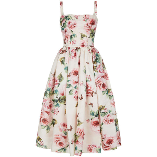 Vestido Voluminoso con Estampado de Rosas - Image 12