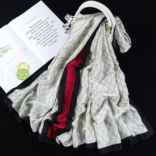 Pañuelo de Seda Estampado Ultraligero para Mujer - Protección Solar y Transpirable - Image 29