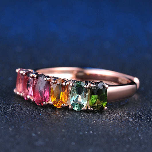 Anillo de Turmalina Multicolor - Image 4