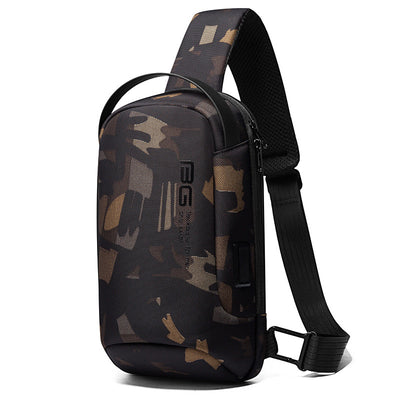 Bolsa Mensajero Casual de Pecho para Hombre - Diseño Asimétrico Profesional - Image 17