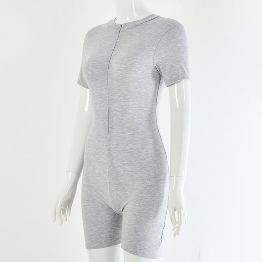 Jumpsuit Cuello Redondo Manga Corta - Image 10