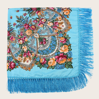 Chal Estampado con Protección Solar y Flecos - Image 6