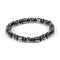 Weight Loss Magnet Bracelets For Women Men Pentagram Stone Magnetic Therapy Bracelets Pain Relief Slimming Health Jewelry Black