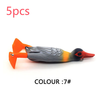 Señuelo Pato Flotante 9.5cm con Aletas Giratorias - Cebo Realista - Image 23
