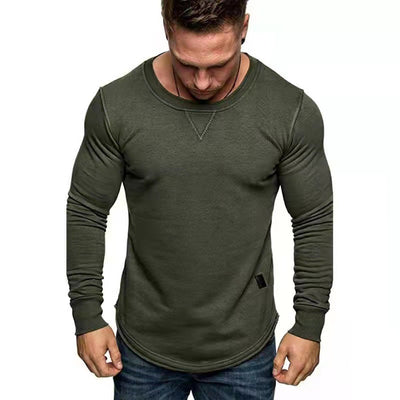 Suéter Clásico de Cuello Redondo para Hombre en Colores Sólidos - Image 18