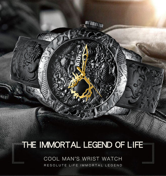 Reloj de Moda Creativa con Dragón para Hombre - Image 5