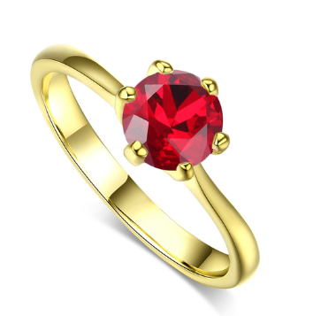 Anillo de Oro Rosado con Circonita Brillante - Image 24