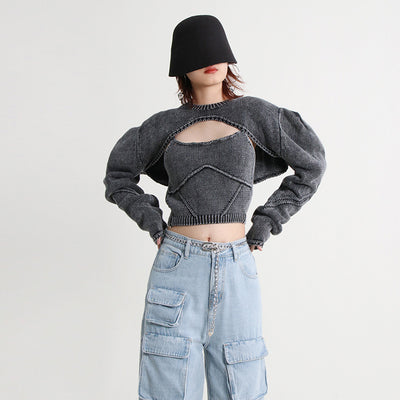 Chaleco Tejido Liso para Mujer - Conjunto Elegante de Diseño - Image 11