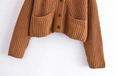 Cardigan Tejido Europeo para Mujer - Suéter Elegante y Versátil - Image 11