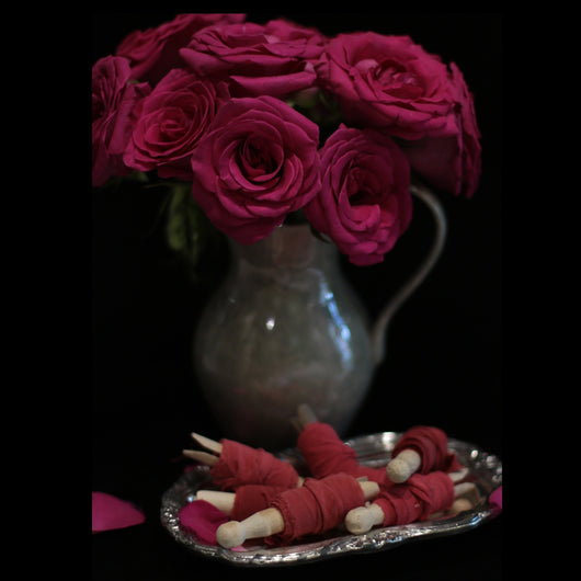 Cinta Vintage Teñida con Plantas para Bodas - Bordes Naturales Artesanal