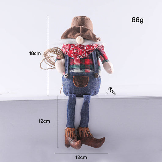 Muñeca Rudolph Estilo Vaquero Occidental sin Rostro con Piernas Largas - Image 8