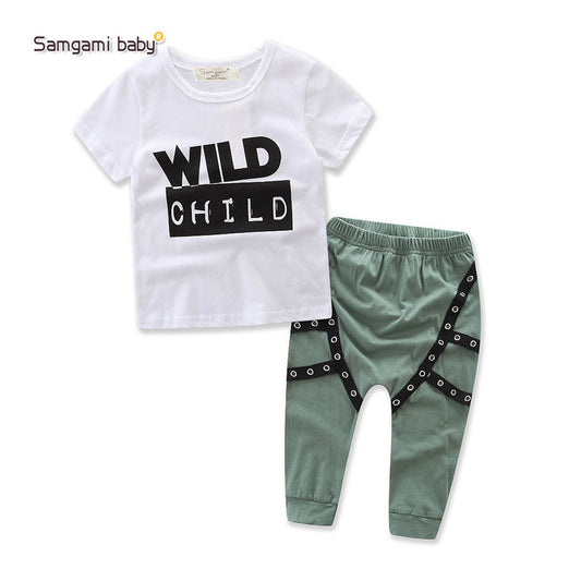 Conjunto Casual de Verano para Niños - Playera y Pantalón con Estampado - Image 2