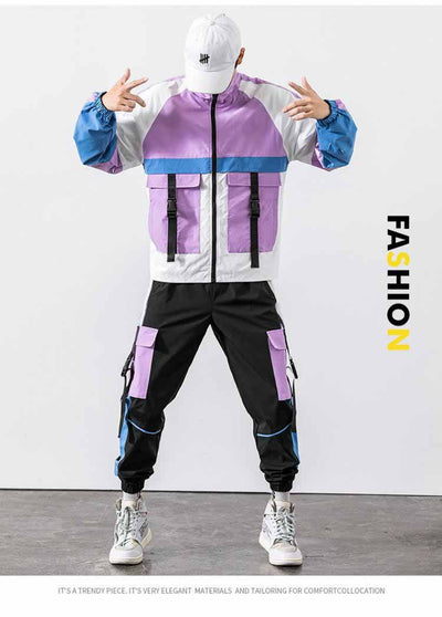Conjunto Deportivo Juvenil de Dos Piezas con Chaqueta y Pantalón Multi-Bolsillos - Image 7