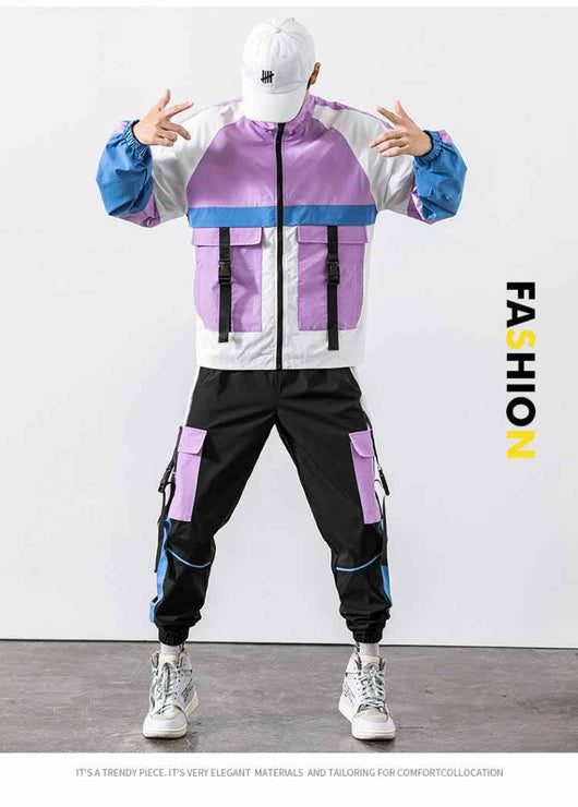 Conjunto Deportivo Juvenil de Dos Piezas con Chaqueta y Pantalón Multi-Bolsillos - Image 7