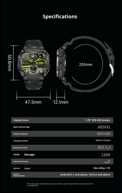 Reloj Inteligente con Llamadas Bluetooth, Monitor de Frecuencia Cardíaca y Sueño - Image 16