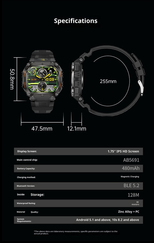 Reloj Inteligente con Llamadas Bluetooth, Monitor de Frecuencia Cardíaca y Sueño - Image 16