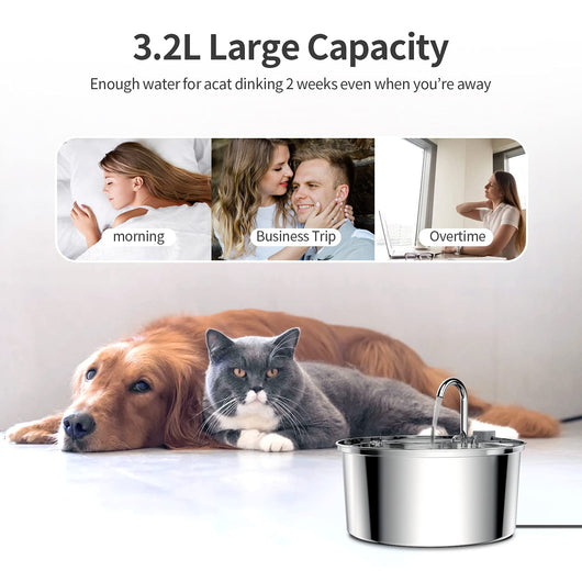 Fuente de Agua Automática de Acero Inoxidable - Image 5