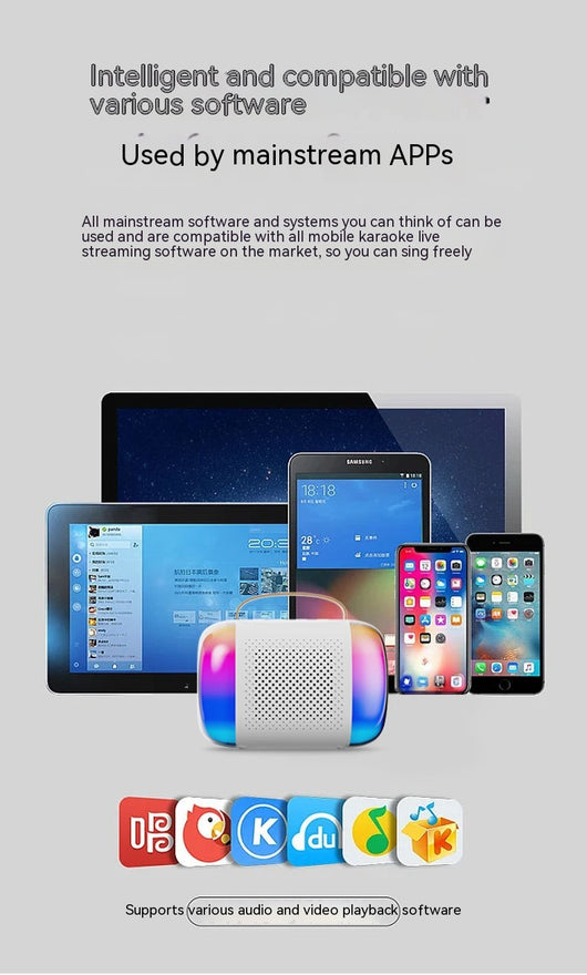 Parlante Karaoke Portátil con Micrófono Integrado y Bluetooth - Image 24