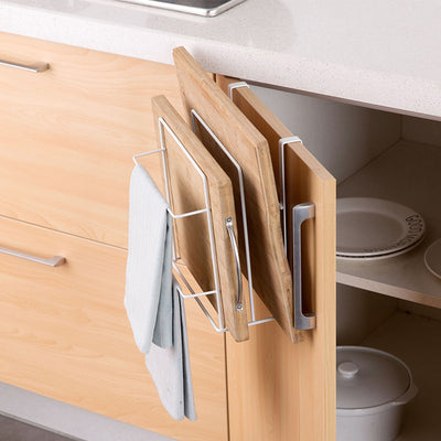 Organizador de Tablas de Cortar sin Perforaciones - Soporte de Pared para Cocina - Image 3