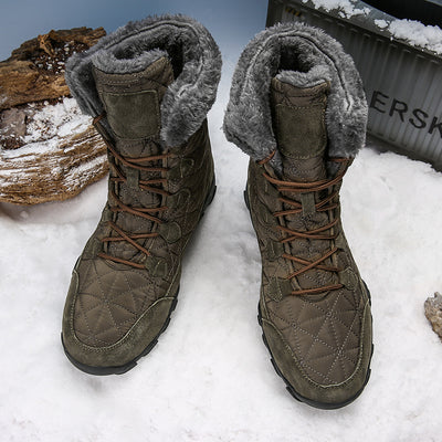Botas de Invierno para Hombre: Piel Impermeable, Antideslizantes y con Forro Térmico - Image 3