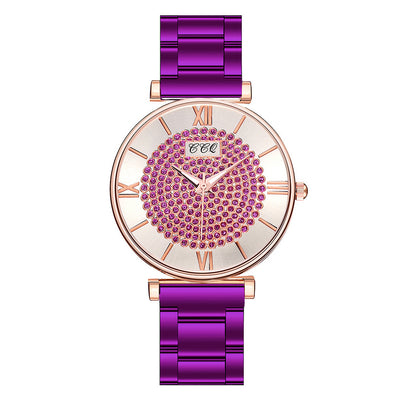 Reloj para mujer de acero aleado con correa metálica - Image 7