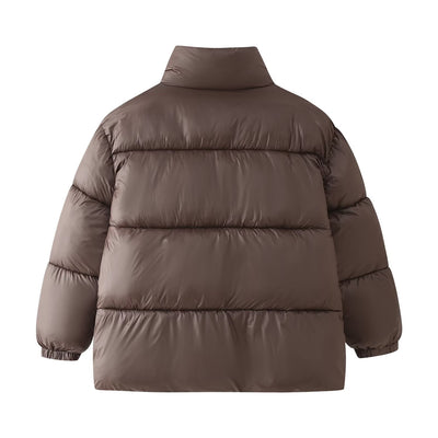 Abrigo de Algodón con Cuello Mao Minimalista y Versátil para Mujer - Image 12