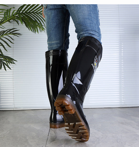 Botas de Lluvia Altas para Hombre - Calzado Impermeable Tubo Largo - Image 12