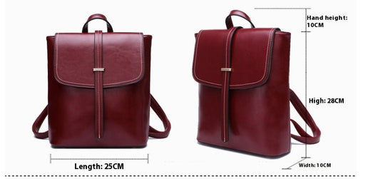 Mochila de Cuero Encerado Convertible - Bolso de Hombro 2 en 1 - Image 13