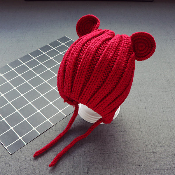 Gorro de Lana con Protección Auditiva para Niños - Estilo Coreano - Image 3