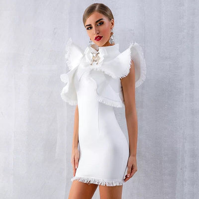 Vestido de Verano Negro con Volantes y Borlas - Image 11