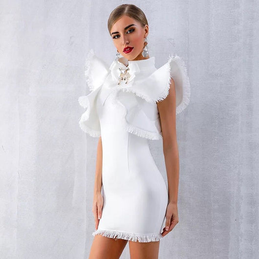 Vestido de Verano Negro con Volantes y Borlas - Image 11