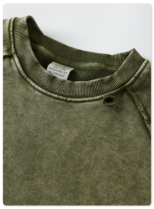 Playera Batik Desgastada de Algodón Terry para Hombre - Image 16