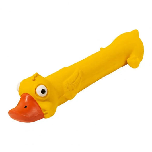 Juguete Dental de Látex para Perros con Diseño de Pato Amarillo - Alivio de Estrés y Limpieza de Dientes - Image 7