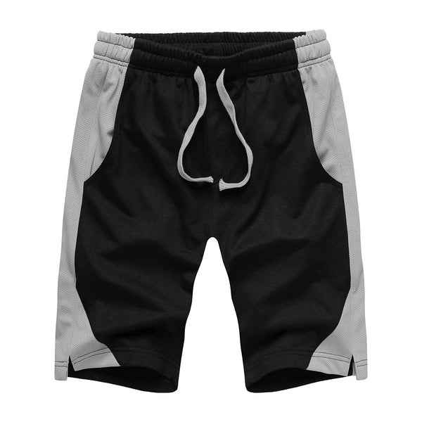 Pantalones Cortos Deportivos Mesh con Combinación de Colores para Hombre