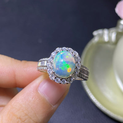 Anillo de Ópalo Natural Hecho a Mano - Diseño Exclusivo - Image 2