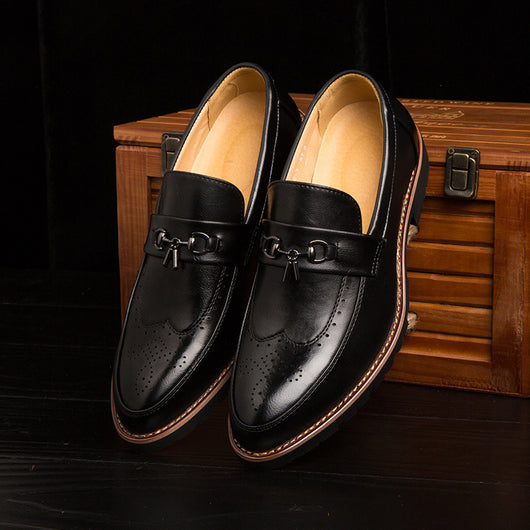 Zapatos de Cuero Británicos para Hombre - Suela Flexible Transpirable - Image 11
