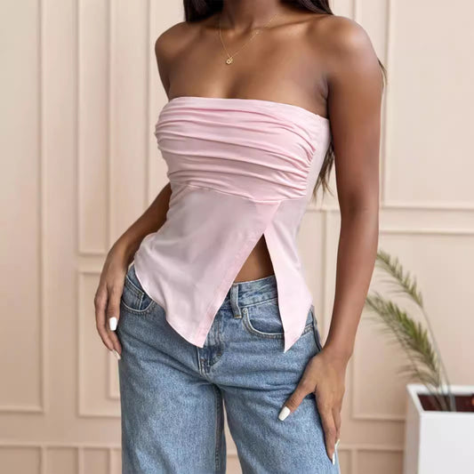 Chaleco Irregular Sin Mangas para Mujer - Top Suelto de Verano