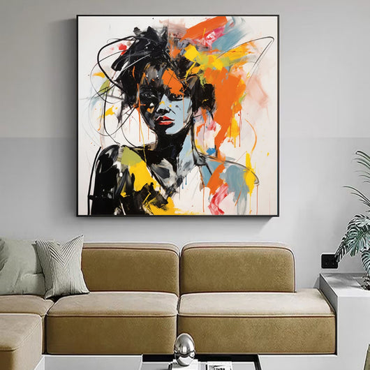 Cuadro Banksy Óleo sobre Lienzo - Arte Urbano Moderno Pintado a Mano para Decoración de Hogar - Image 3