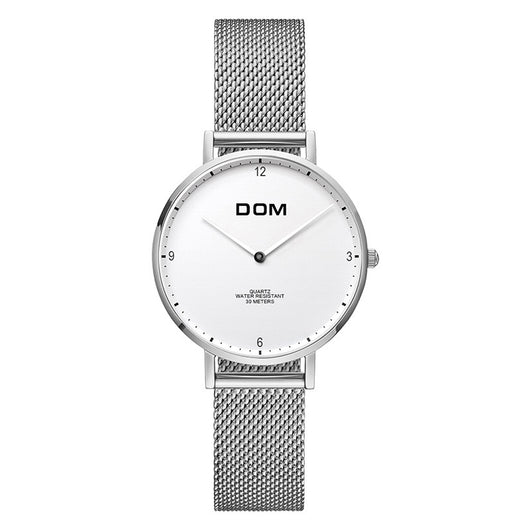 Reloj de Pareja Minimalista Acero Inoxidable Ultadelgado Resistente al Agua - Image 6