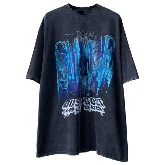 Camiseta Retro Holgada de Manga Corta Estilo Urbano - Image 3
