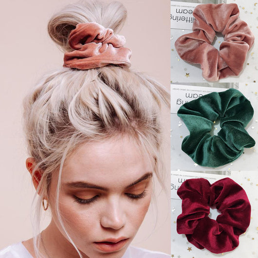 Elástico para Cabello de Terciopelo - Accesorio de Moda para Coleta