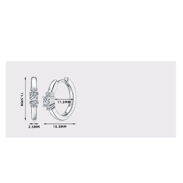 Aretes de Moissanita Multiuso para Mujer - Elegancia Versátil - Image 4