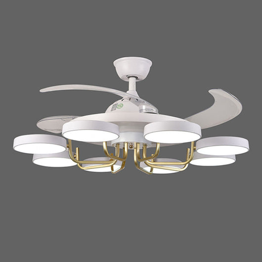 Ventilador de Techo Nórdico Minimalista con Luz LED - Image 10