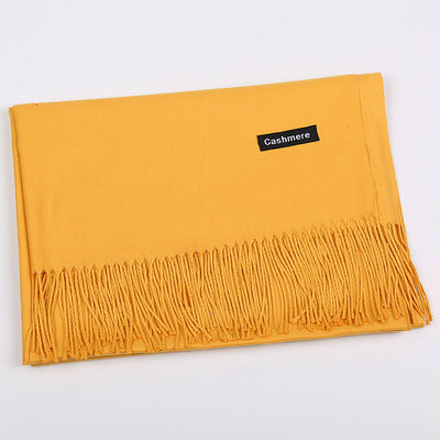 Bufanda de Cashmira Artificial Liso para Mujer 220g - Chal Cálido y Elegante - Image 9