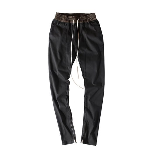 Pantalones Slim Elásticos con Cierre y Detalle de Cuerda de Cuero - Image 5