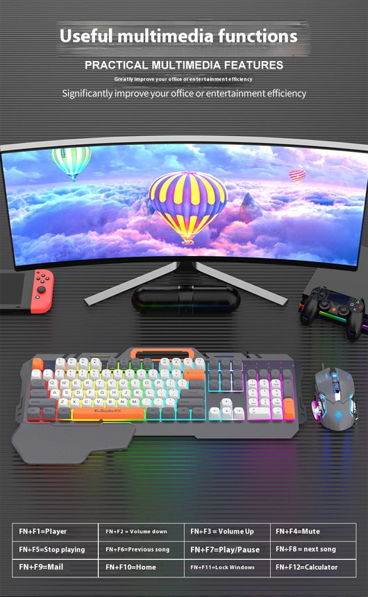 Kit Gamer Coordinado: Teclado, Mouse y Mousepad a Juego - Image 10