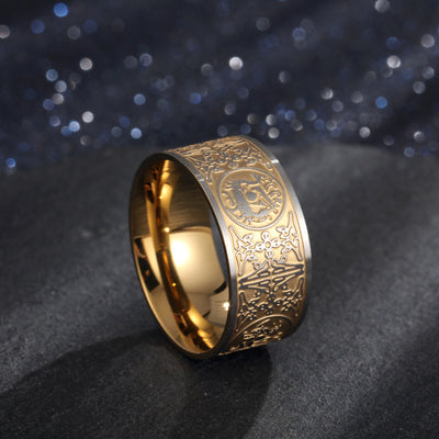 Anillo Giratorio de los Cuatro Bestias Mitológicas Chinas para Hombre - Image 4