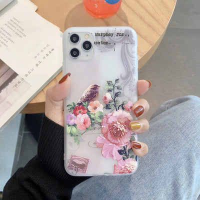 Funda Floral Transparente Creativa para Celular - Image 4